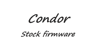 Download Condor stock firmware for all models